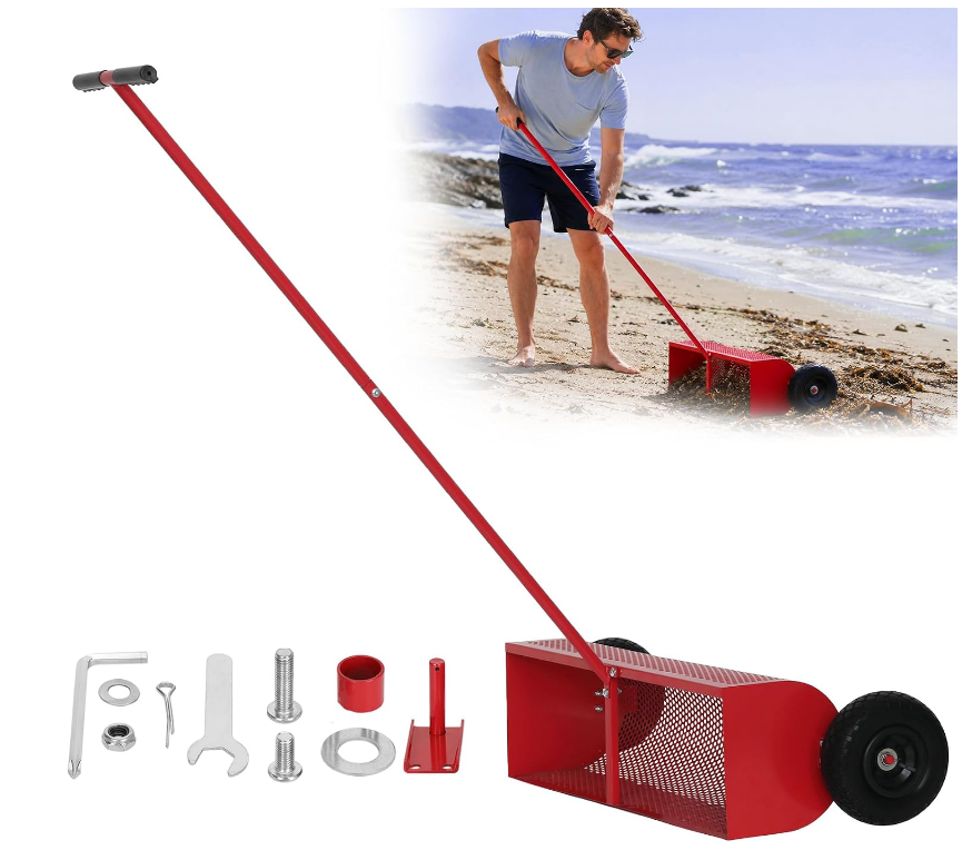 All-Terrain Folding Beach Sifter & Screening Cart