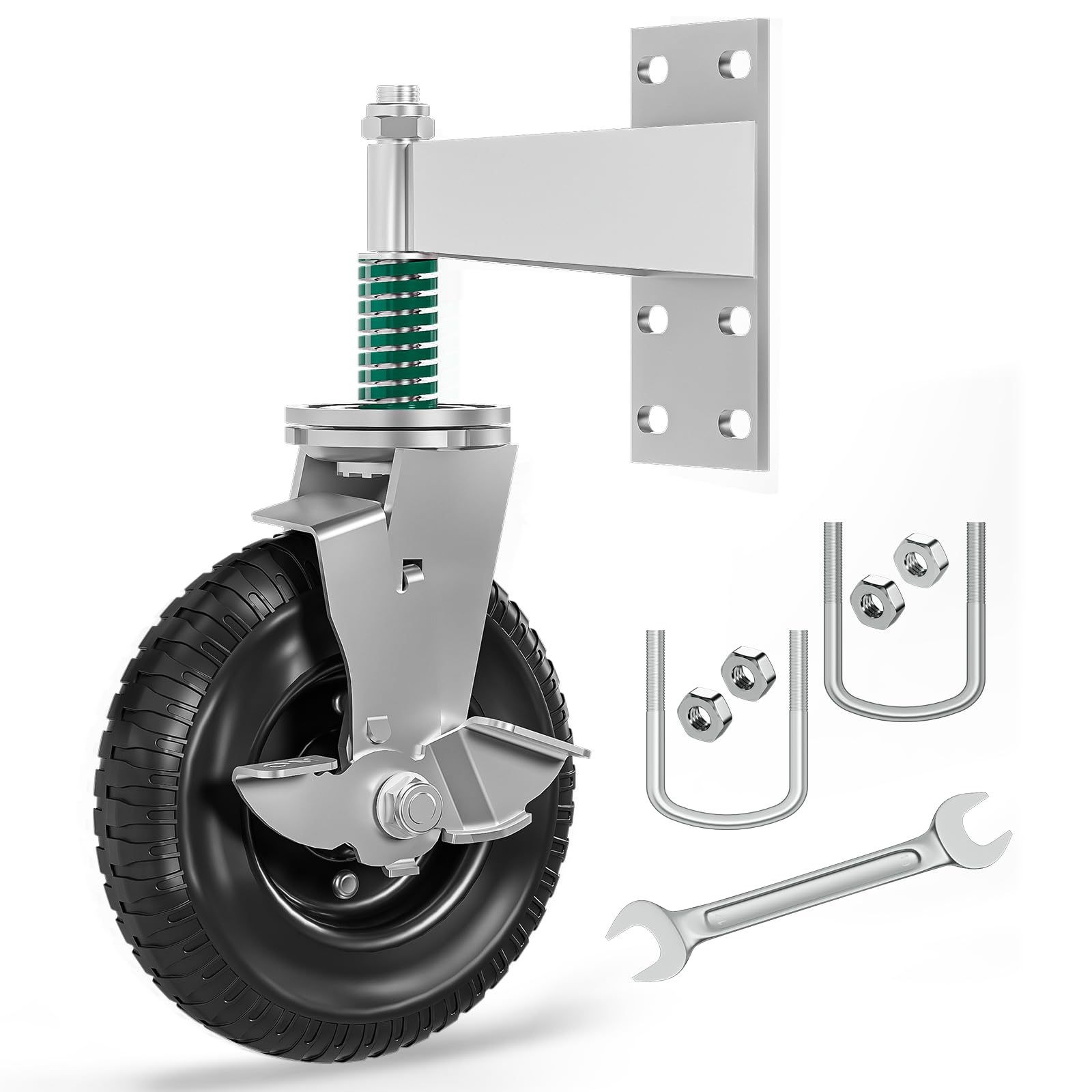 Heavy-Duty Spring-Loaded Swivel Gate Caster (5