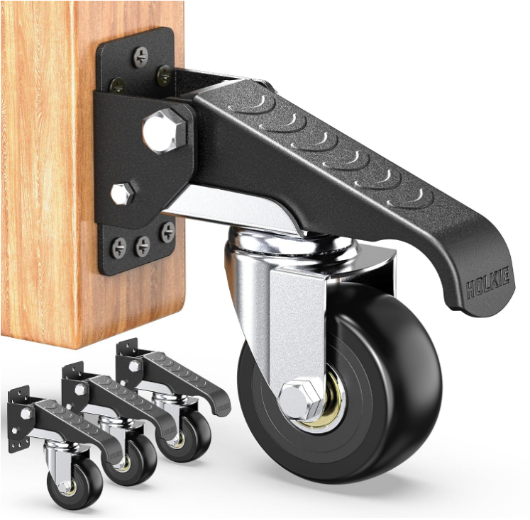 Retractable Workbench Stepdown Casters (Set of 4)