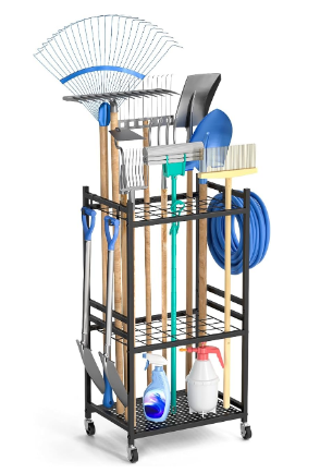 Rolling Garden & Yard Tool Storage Tower (35 Tools)